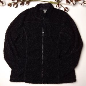 J. JILL Boucle Fuzzy Teddy Bear Jacket Blazer